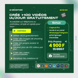 Crée tes vidéos IA gratuitement sans aucun abonnement en illimitée en moins de 5min
