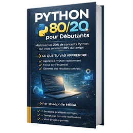 🐍 Python 80/20 pour Débutants - Maîtrisez les 20% de concepts qui vous serviront 80% du temps