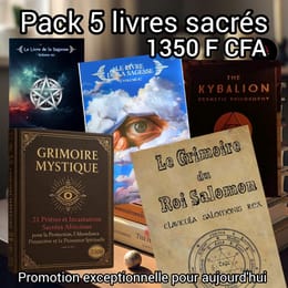 Pack spécial  livres sacrés et grimoires