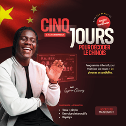 5 JOURS POUR DÉCODER LE CHINOIS