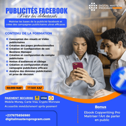 PUBLICITE FACEBOOK POUR LES DEBUTANTS