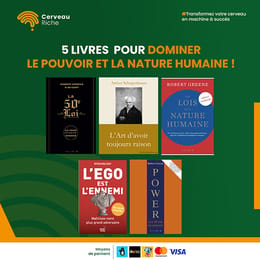 5 LIVRES POUR DOMINER LE POUVOIR ET LA NATURE HUMAINE !