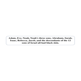 Tract 9 Adam, Eve, Noah, Noah's three sons, Abraham, Sarah, Isaac, Rebecca, Jacob