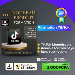 Formation Création de compte Tik-Tok monétisable !!!