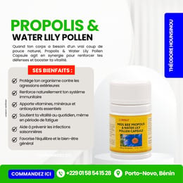 PROPOLIS & WATER LILY POLLEN CAPSULE – protège ton organisme, révèle ta beauté naturelle