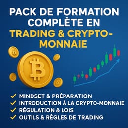 Pack de formation complète en crypto monnaie et en trading