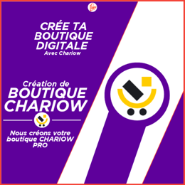 Création de boutique en ligne CHARIOW