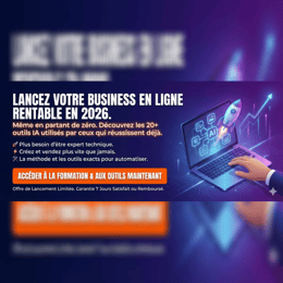 Apprends à lancer un business en ligne avec 20+ meilleurs outils IA en 2026
