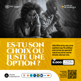 ES-TU SON CHOIX, OU JUSTE UNE OPTION?