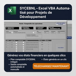 LOGICIEL  COMPTABLE  SYCEBNL ( ONG , PROJETS , ASSOCIATIONS)
