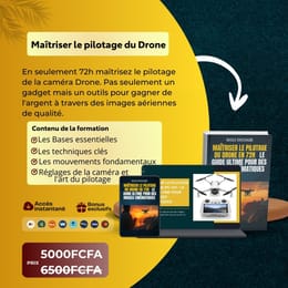 Maîtriser le pilotage de la caméra drone en 72h