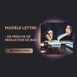 📌 Modèle de lettre de préavis de résiliation de bail (Conforme OHADA)