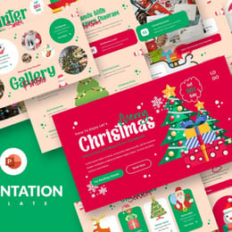 Template PowerPoint Noël pour Présentations Festives