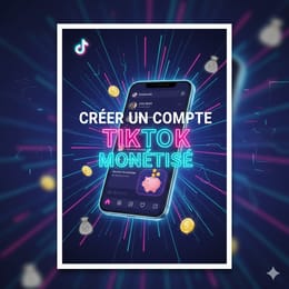Création d'un compte tiktok monétisé
