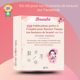 Kit Clé de 150 publications prêtes à l’emploi pour booster ton business de Beauté.