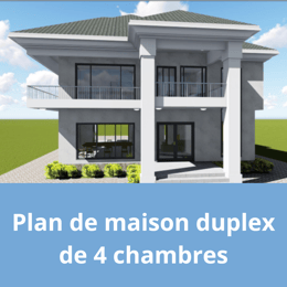 Plan de maison duplex de 4 chambres 4