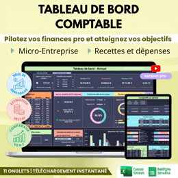 TABLEAU DE BORD COMPTABLE - VERSION PRO