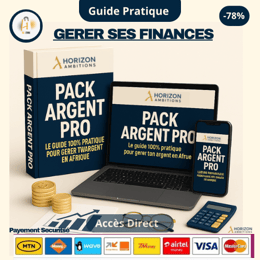 ARGENT PRO – Le Pack 100% Pratique pour Gérer Ton Argent en Afrique (même avec 1 $/jour)