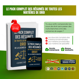 LE PACK COMPLET DES RÉSUMÉS DE TOUTES LES MATIÈRES DE DROIT — DE LA LICENCE AU MASTER