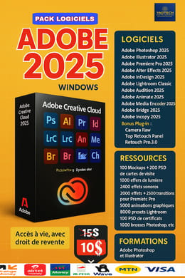 Pack Logiciels Adobe 2025 Windows