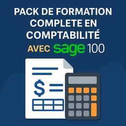 Pack de formation complète en comptabilité avec Sage 100 comptabilité