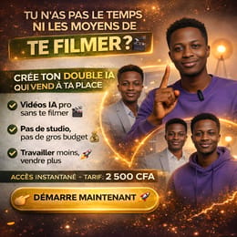 Crée des vidéos publicitaires  professionnelles sans te filmer grâce à ton double IA