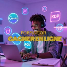 Apprends à Gagner de l’Argent en Ligne avec Canva, AMAZON, POD, Etc (Pack Formation Complet)