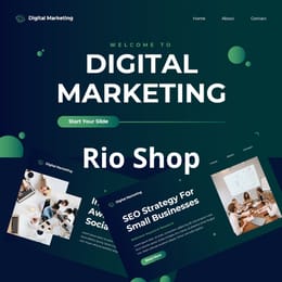 Template PowerPoint Digital Marketing Pro – 23 Slides Modernes et Impactants
