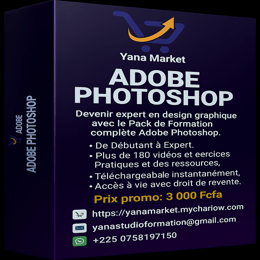 PACK DE FORMATION ADOBE PHOTOSHOP (Tout en un - de débutant à Expert)