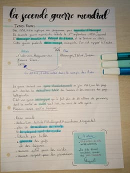 Faire UNE Fiche de révision en HG