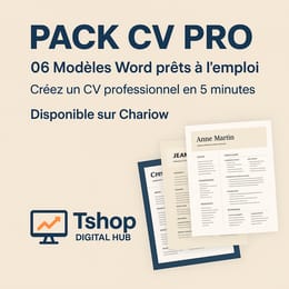 Pack CV Pro – Pratique pour Tous (Template Word personnalisables)