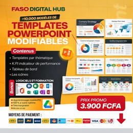 Pack 10 000 MODÈLES TEMPLATES + ICÔNE PowerPoint Modifiables pour Tous Événements (Offre limitée) 🚨
