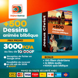 Plus de 500 dessins animés bibliques