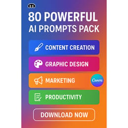 80 POWERFUL AI PROMPTS PACK 2025