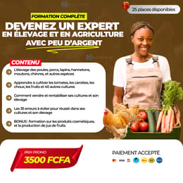 Devenez expert en agriculture et en élevage avec peu d'argent