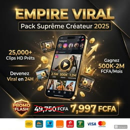 💎 EMPIRE VIRAL - Pack Suprême Créateur de Contenu 2025
