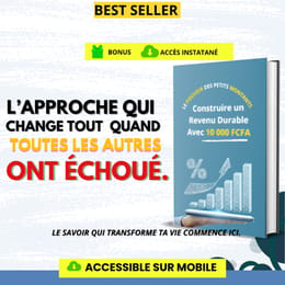 Le Pouvoir des Petits Montants : Construire un Revenu Durable Avec 10 000 FCFA