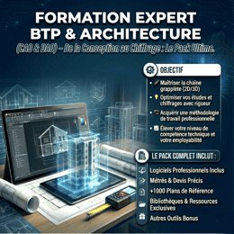 Formation BTP & Architecture (CAO & DAO) + Logiciels +...