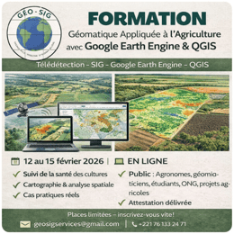 Formation Géomatique appliquée à l'agriculture