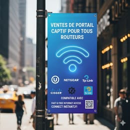 Portail captif personnalisรฉ pour WIFI ZONE prรชt ร l'emploi