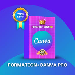 Formation + Abonnement Canva Pro à prix réduit.