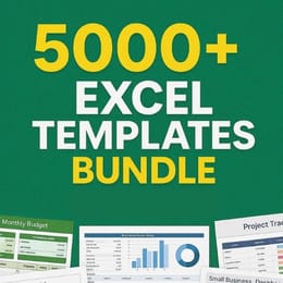 Maîtrise Excel comme un pro grâce à 5000 templates puissants et automatisés