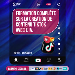 De Zéro à TikTok Pro avec l’IA : La Formation Ultime pour Créer, Monétiser et Viraliser Ton Contenu