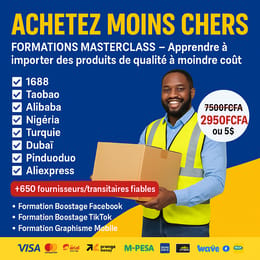 Pack Formation E-commerce-Import(Chine, Turquie, Dubaï..))