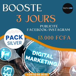 PACK SILVER - 3 JOURS  DE PUBLICITÉ(BOOSTE) FACEBOOK/INSTAGRAM
