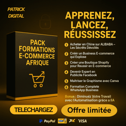 PACK FORMATION COMPLETE E-COMMERCE EN AFRIQUE