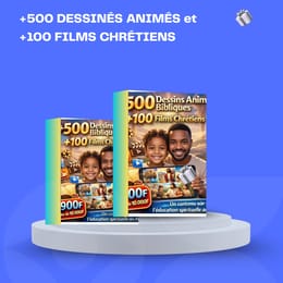 +500 dessinés animés bibliques et  +100 films chrétiens