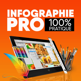 8 SEMAINES 100% PRATIQUE POUR MAITRISEZ L'INFOGRAPHIE
