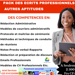 PACK DES ECRITS PROFESSIONNELS ET AUTRES APTITUDES