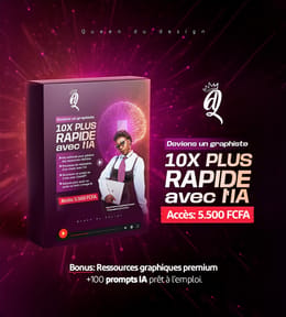 Deviens un(e) graphiste 10x plus rapide avec l’IA – Formation complète vidéo